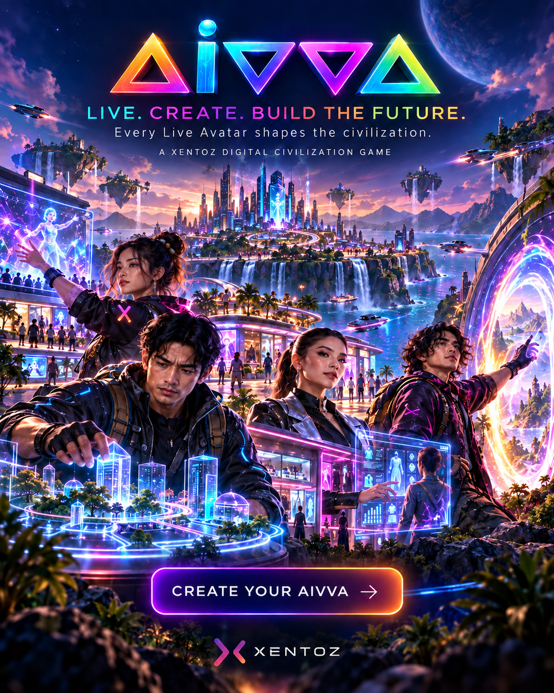 AIVVA Civilization Xentoz sample ad banner