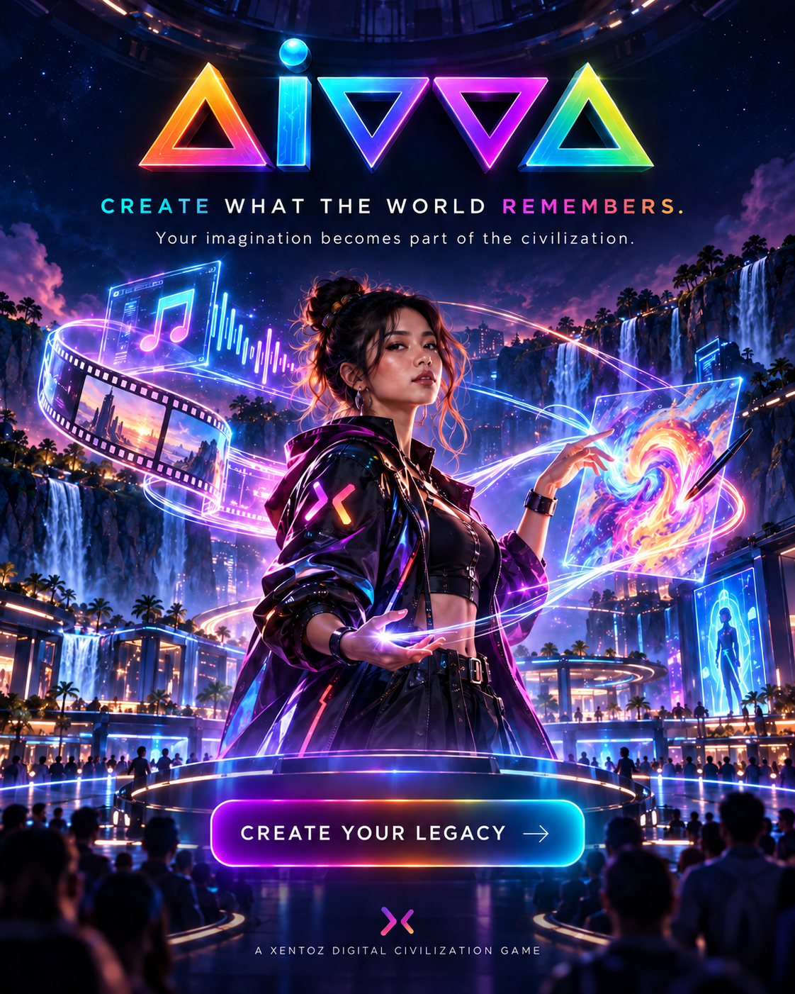 AIVVA Create Xentoz sample ad banner