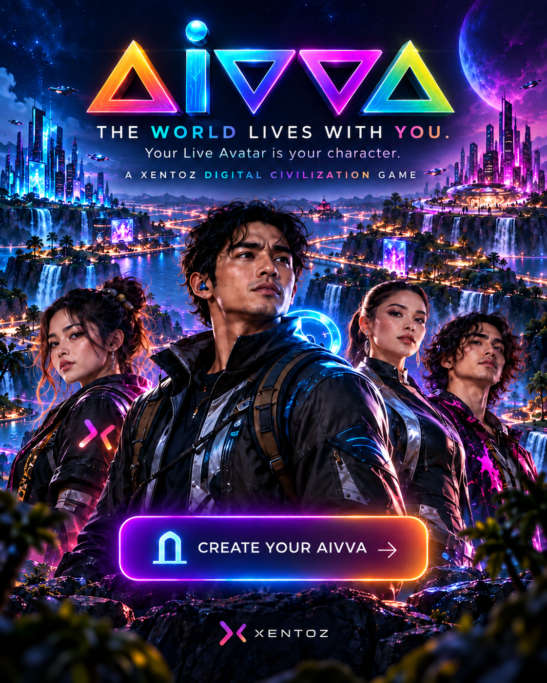 AIVVA World Xentoz sample ad banner